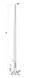 Galvanized round lighting pole STC 8m 89/201/4