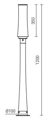 Светодиодный парковый столбик Rosa DAMA LED
