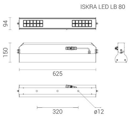 Прожектор светодиодный Rosa Iskra LED LB 80 Вт