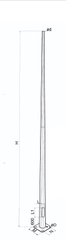 Galvanized multifaceted lighting mast EUROPOLES CPML-120