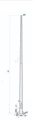 Galvanized multifaceted lighting mast EUROPOLES CPML-140