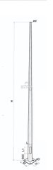Galvanized multifaceted lighting mast EUROPOLES CPML-200