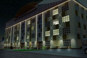 Designing of the front light business center "Protasov"