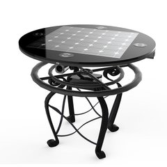 Парковий столик із вбудованою сонячною батареєю, бездротовою зарядкою для телефонів Qi, USB, Wi-Fi та LED підсвіткою SMART EKO CITY Model SC37