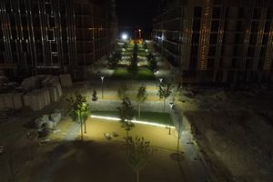 Individual manufacture and supply of aluminum lighting poles of the residential complex "Rybalsky"