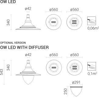 Світлодіодний світильник ROSA OW LED 24 Вт