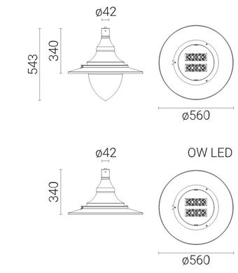 Світлодіодний світильник для пішохідних переходів ROSA OW LED 28 Вт