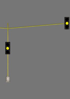 Алюминиевая опора для светофора, светящийся и дополнительной подсветкой пешеходного перехода LTOSP-3013