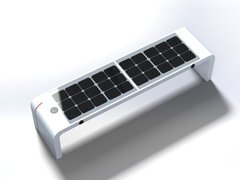 Парковая скамейка с солнечной батареей, беспроводной зарядкой для телефонов Qi, USB, Wi-Fi и LED подсветкой SMART EKO CITY Model SC53