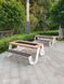 Park table with benches and a built-in solar battery for charging gadgets SMAR EKOT CITY Model SC61