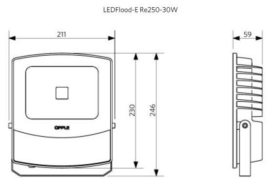 Прожектор світлодіодний OPPLE LED Floodlight EcoMax 30 Вт