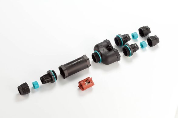 Узловой кабельный разъем типа "Y", TH399, IP68 на 2-3 полюса, 0.5 - 1.5 мм2, для кабеля Ø 7.0 - 13.5 мм (THB.399.E3A)