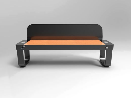 Парковая скамейка со встроенной беспроводной зарядкой для телефонов Qi, USB, Wi-Fi и LED подсветкой SMART EKO CITY Model SC46