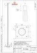 Galvanized multifaceted lighting pole STH-120/4-P400
