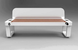Park bench with a built-in wireless charging for Qi phones, USB, Wi-Fi and LED backlight SMART EKO CITY Model SC46