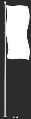 Алюмінієвий флагшток ROSA SAL MF 7-114-2