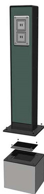 Парковая стойка с USB выходами для зарядки мобильных телефонов SMART EKO CITY Model SC48