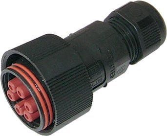 Кабельный разъем с системой безопасной блокировки TH405, РОЗЕТКА, IP68 на 2-6 полюса, 0.5 - 4.0 мм2, для кабеля Ø 7.0 - 14.0 мм (THB.405.B2E)