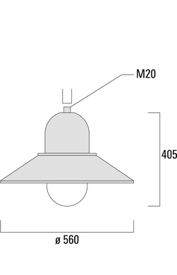 Парковый светодиодный светильник WE-EF ALP534 LED-FT мощностью 17 Вт та 24 Вт