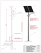 Standalone outdoor lighting kit on SLP 6M-30/400-EKO solar battery