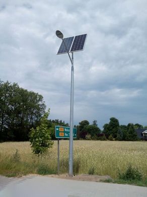 Комплект автономного вуличного освітлення на сонячній панелі SLP 6M-40/400-EKO