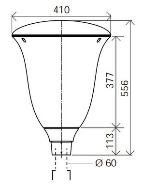Парковый светодиодный светильник Schreder Hapiled 19 Вт - 71 Вт