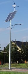 Комплект гибридного уличного освещения на ветрогенераторе и солнечной панели SHLP 8M-40/400/400