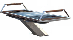 Парковая скамейка с солнечной батареей, беспроводной зарядкой для телефонов Qi, USB, Wi Fi та LED подсветкой SMART EKO CITY Model SC28