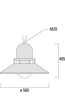 Парковый светодиодный светильник WE-EF AOP534 LED-FT мощностью 17 Вт та 24 Вт