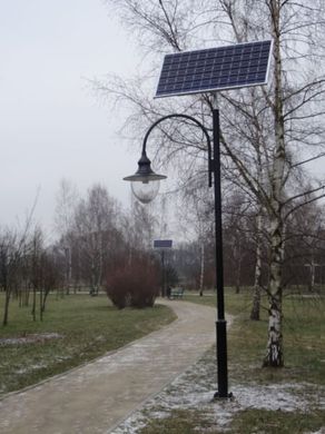 Комплект автономного паркового освітлення на сонячній панелі SLP 4M-1/S/16/200