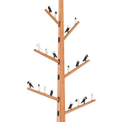 Park support LED - a tree with birds of Stolb WOOD BIRD