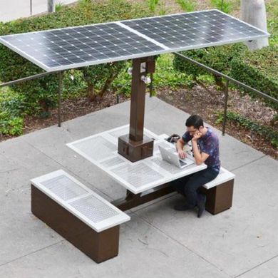 Беседка с солнечной батареей для подзарядки гаджетов и Wi-Fi SMART EKO CITY Model SC23