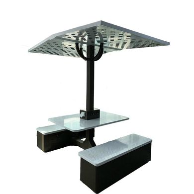 Gazebo with a solar battery for charging the gadgets and Wi-Fi SMART EKO CITY Model SC23