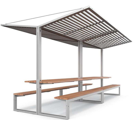BALSUN park table with a roof