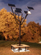 Smart дерево с солнечными панелями и беспроводной зарядкой для телефонов Qi, USB, Wi-Fi, LED подсветкой