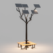 Smart дерево з сонячними панелями та бездротовою зарядкою для телефонів Qi, USB, Wi-Fi, LED підсвіткою
