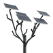 Smart дерево с солнечными панелями и беспроводной зарядкой для телефонов Qi, USB, Wi-Fi, LED подсветкой