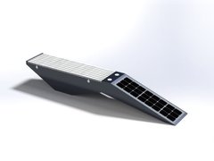 Парковая скамейка с солнечной батареей, беспроводной зарядкой для телефонов Qi, USB, Wi-Fi и LED подсветкой SMART EKO CITY Model SC50