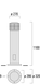 Светодиодный парковый столбик WE-EF XRY334 LED 12W