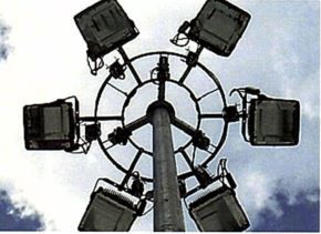 Galvanized multifaceted lighting mast EUROPOLES CM 20-35M