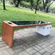 Парковая скамейка с солнечной батареей для подзарядки гаджетов SMART EKO CITY Model SC4