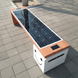 Park bench with a built-in solar battery for charging the gadgets SMART EKO CITY Model SC4