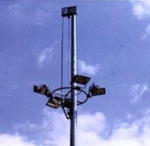 Galvanized multifaceted lighting mast EUROPOLES CPM 16-25M