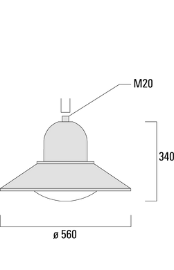 Парковый светодиодный светильник WE-EF ASP534 LED мощностью 24 Вт та 48 Вт