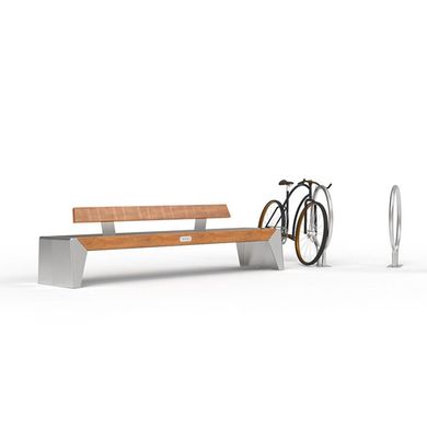 Park bench with a built-in solar battery for charging the gadgets SMART EKO CITY Model SC10