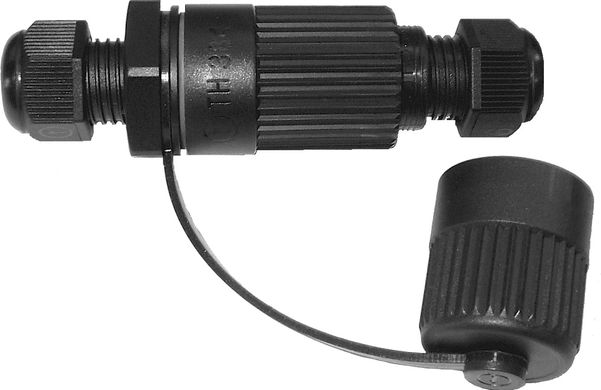 Кабельный разъем TH384, ВИЛКА, IP68 на 2-3 полюса, 0.5 - 4.0 мм2, для кабеля Ø 7.0 - 12.0 мм (THB.384.A1A)