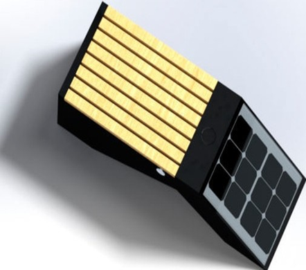 Паркова лавочка з сонячною батареєю, бездротовою зарядкою для телефонів Qi, USB, Wi-Fi та LED підсвіткою SMART EKO CITY Model SC52