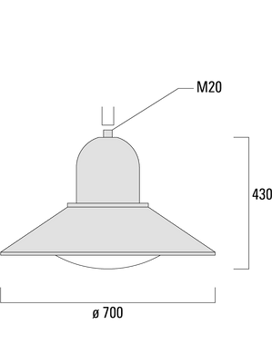 Парковий світлодіодний світильник WE-EF ASP544 LED потужністю 48 Вт та 72 Вт