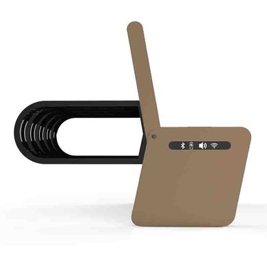Park bench with a built-in solar battery for charging the gadgets SMART EKO CITY Model SC11