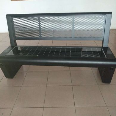 Park bench with a built-in solar battery for charging the gadgets SMART EKO CITY Model SC11